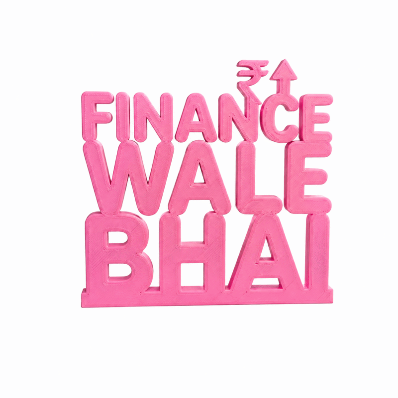 Finance Wale Bhai 3D Printed Desk Name Plate for CA & Finance Professionals - Image 7