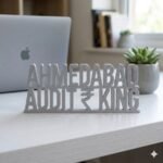 Ahmedabad Audit King 3D Printed Desk Name Plate for CA | Office Decor Gift - Image 6