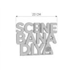 3D Printed Scene Bana Diya Desk Sign | Office Motivation Decor Gift - Image 4