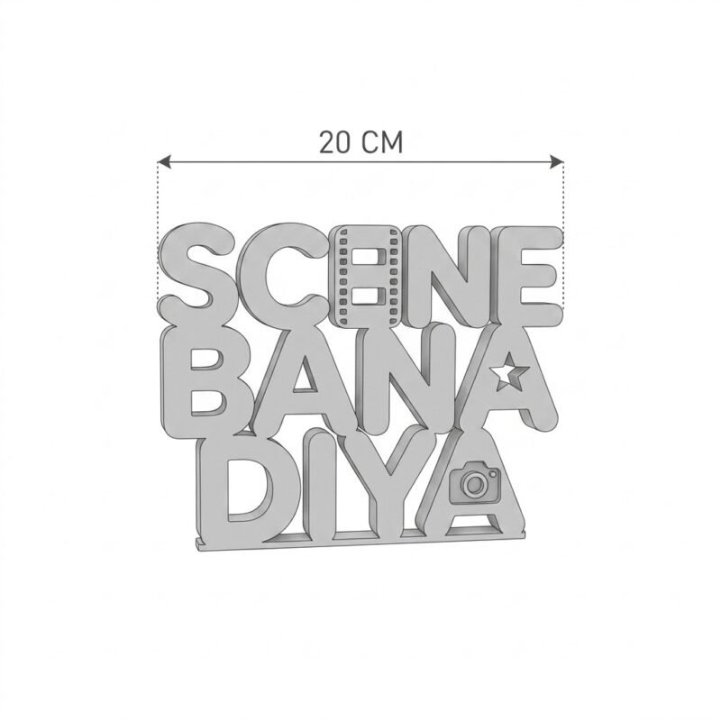 3D Printed Scene Bana Diya Desk Sign | Office Motivation Decor Gift - Image 4