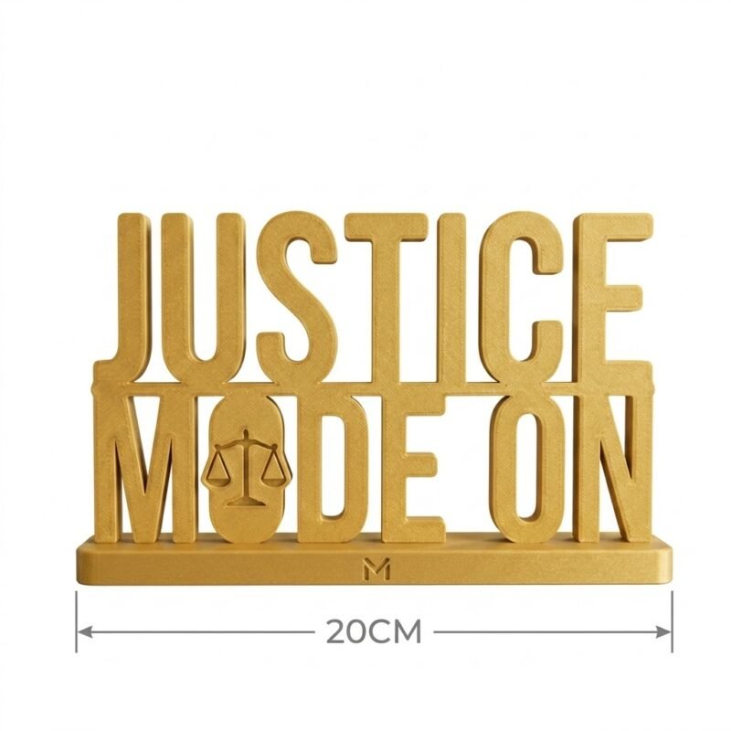 Justice Mode On 3D Printed Desk Decor for Lawyers, Judges & Offices | Unique Legal Gift - Image 2