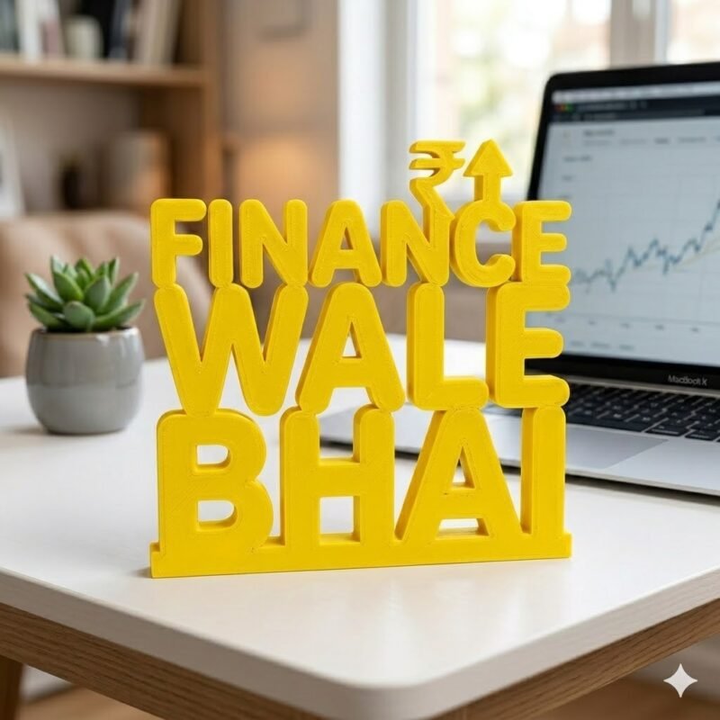 Finance Wale Bhai 3D Printed Desk Name Plate for CA & Finance Professionals - Image 9