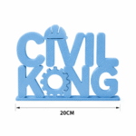 Civil King 3D Printed Desk Name Plate for Civil Engineers, Office Table Decor Gift - Image 9