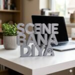 3D Printed Scene Bana Diya Desk Sign | Office Motivation Decor Gift - Image 5