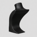 Jewellery Stand Acrylic Necklace Display (Black) | Jewelry Holder for Chains, Pendant, Earrings | Mannequin Bust Stand for Shop, Showroom, Photography & Home(Black Color) - Image 3