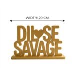Dil Se Savage 3D Printed Desk Sign | Funny Office Desk Decor Gift - Image 2