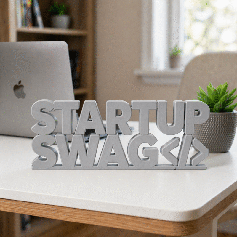 Startup Swag 3D Printed Desk Sign for Office Desk Decor - Image 5