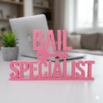 Bail Specialist 3D Printed Desk Sign for Lawyer Office Desk Decor - Image 4