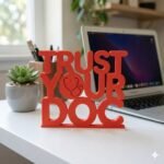 Trust Your Doc 3D Printed Doctor Name Plate | Clinic Desk Sign & Medical Gift - Image 7
