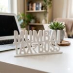Mumbai Tax Boss 3D Printed Desk Name Plate for CA Office, Tax Consultant Gift, Professional Desk Decor India - Image 7