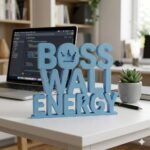 Boss Wali Energy 3D Printed Desk Sign | Office Motivational Decor Gift - Image 6