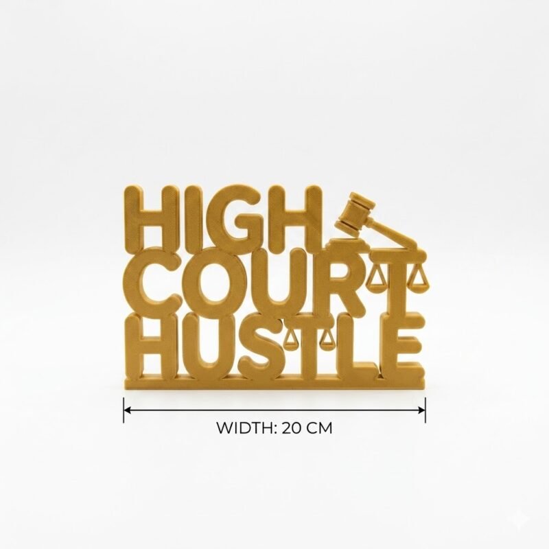 High Court Hustle 3D Printed Lawyer Desk Decor Gift - Image 2