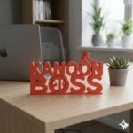 Kanoon Boss 3D Printed Nameplate for Lawyers | Advocate Desk Decor Gift - Image 4