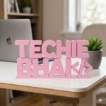 Techie Bhai 3D Printed Desk Sign for Developer Office Desk Decor - Image 5