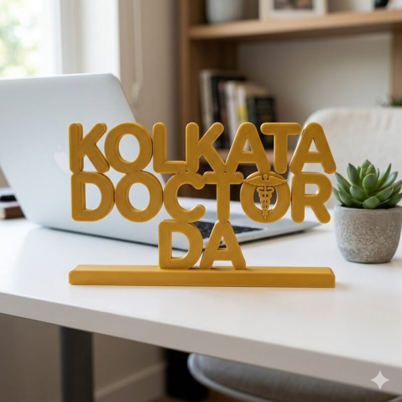 Kolkata Doctor Da 3D Printed Name Stand for Doctor Desk | Personalized Medical Gift India - Image 9