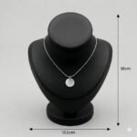 Premium Black Necklace Jewellery Stand with Round Base | 3D Printed Display Bust Holder | Durable Lightweight Plastic Organizer | Space Saving Jewelry Display for Home, Shop & Exhibition(Black Color) - Image 6