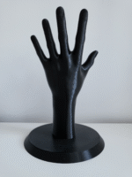 Black Mannequin Hand Display Stand for Jewelry, Female Hand Ring Holder, Bracelet Necklace Display Stand, 3D Printed Hand Form Jewelry Organizer for Shop Counter Dressing Table(Black Color) - Image 4