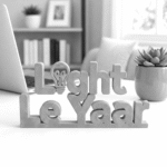 light le yaar 3d printed desk sign - Image 5