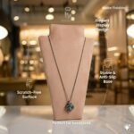 Skin Necklace Display Stand Black | Jewelry Necklace Holder Bust | Matte Finish Pendant Chain Display | Scratch Free Jewelry Display Stand for Shop & Home(Skin Color) - Image 2