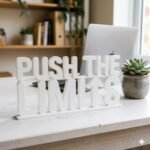 Push The Limits 3D Printed Desk Sign | Motivational Office Decor - Image 2