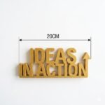 Ideas In Action 3D Printed Desk Sign for Office & Corporate Workspace Decor - Image 5