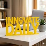 Innovate Daily 3D Printed Desk Sign for Office & Workspace Decor - Image 9