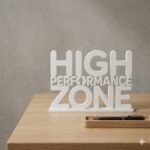 High Performance Zone 3D Printed Office Desk Sign | Corporate Motivation Gift - Image 2