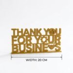 Thank You For Your Business 3D Printed Desk Sign for Office & Business Decor - Image 2