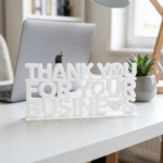 Thank You For Your Business 3D Printed Desk Sign for Office & Business Decor - Image 5