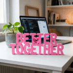 Better Together 3D Printed Desk Sign for Office & Corporate Gifts - Image 4