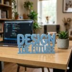 Design The Future 3D Printed Desk Sign for Office & Workspace Decor - Image 7