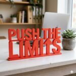 Push The Limits 3D Printed Desk Sign | Motivational Office Decor - Image 8