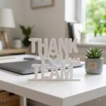 Thank You Team 3D Printed Desk Sign for Office & Team Workspace Decor - Image 3