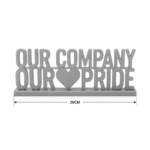 Our Company Our Pride 3D Printed Corporate Desk Sign Gift for Employees & IT Companies - Image 6