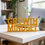 Growth Mindset 3D Printed Desk Sign for Office & Workspace Decor - Image 3
