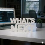 What’s Next 3D Printed Desk Sign for Office & Workspace Decor - Image 2