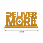 Deliver More 3D Printed Desk Sign for Office & Workspace Decor - Image 8