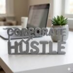 Corporate Hustle 3D Printed Corporate Desk Gift for Office & Employee Workspace - Image 5