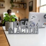 Ideas In Action 3D Printed Desk Sign for Office & Corporate Workspace Decor - Image 3