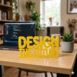 Design The Future 3D Printed Desk Sign for Office & Workspace Decor - Image 3