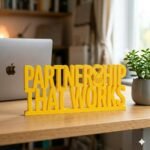 Success Together 3D Printed Desk Sign for Office & Team Workspace Decor - Image 2