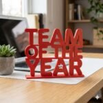 Team Of The Year 3D Printed Award Sign for Office & Corporate Gifts - Image 8