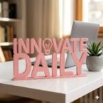Innovate Daily 3D Printed Desk Sign for Office & Workspace Decor - Image 5