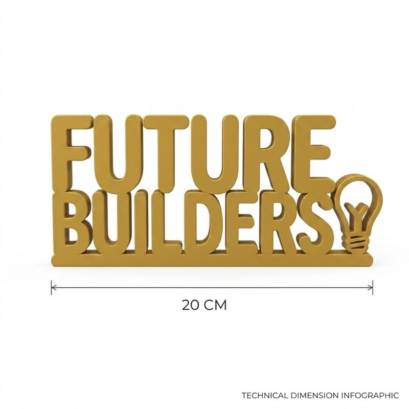 Future Builders 3D Printed Desk Decor for Office, Startup & Corporate Gifts - Image 3