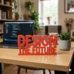 Design The Future 3D Printed Desk Sign for Office & Workspace Decor - Image 8