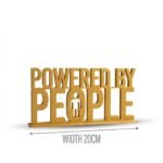Powered By People 3D Printed Employee Joining Gift & Corporate Promotional Desk Sign - Image 6