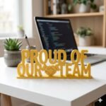 Proud Of Our Team 3D Printed Award Sign | Employee Appreciation Office Gift - Image 6