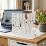 Thank You For Being Awesome 3D Printed Desk Sign for Employee Appreciation & Office Decor - Image 7