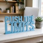 Push The Limits 3D Printed Desk Sign | Motivational Office Decor - Image 7