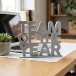 Team Of The Year 3D Printed Award Sign for Office & Corporate Gifts - Image 4